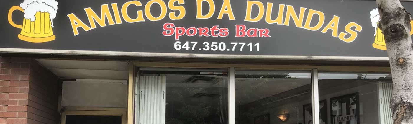 Amigos Sports Bar Banner